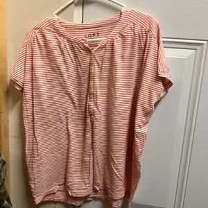 Red n white stripped loft